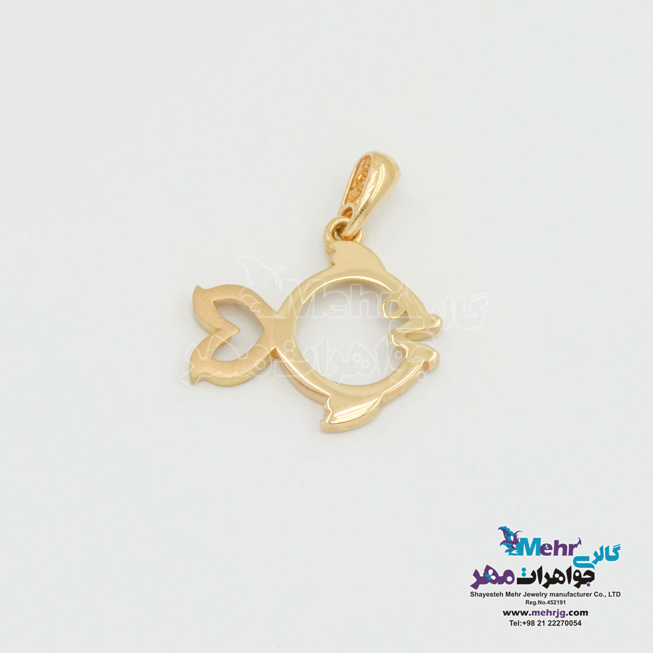 آویز طلا - طرح ماهی