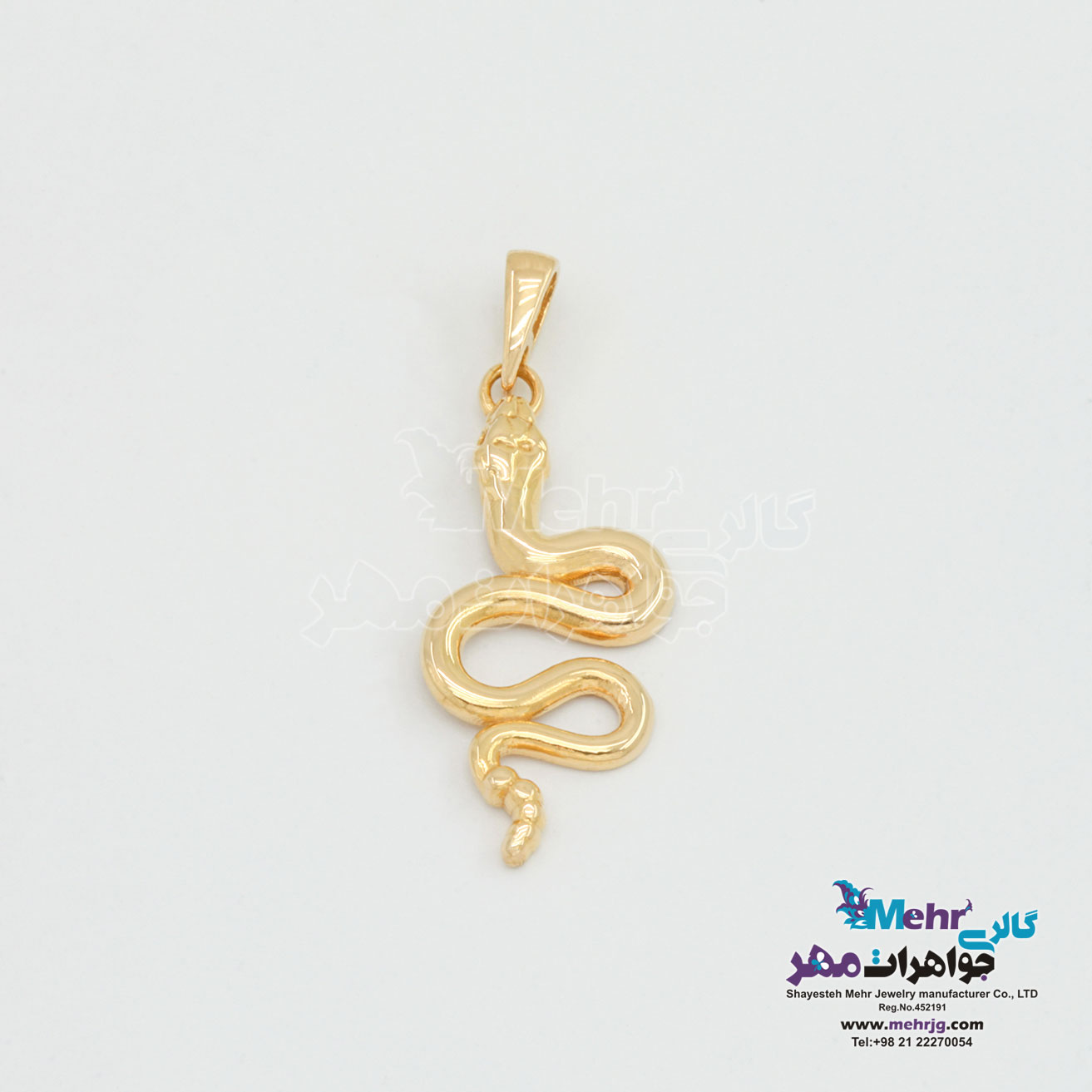 آویز طلا - طرح مار