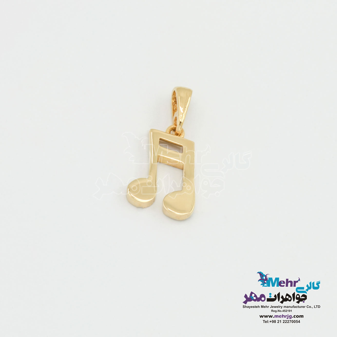 آویز طلا - طرح نت موسیقی