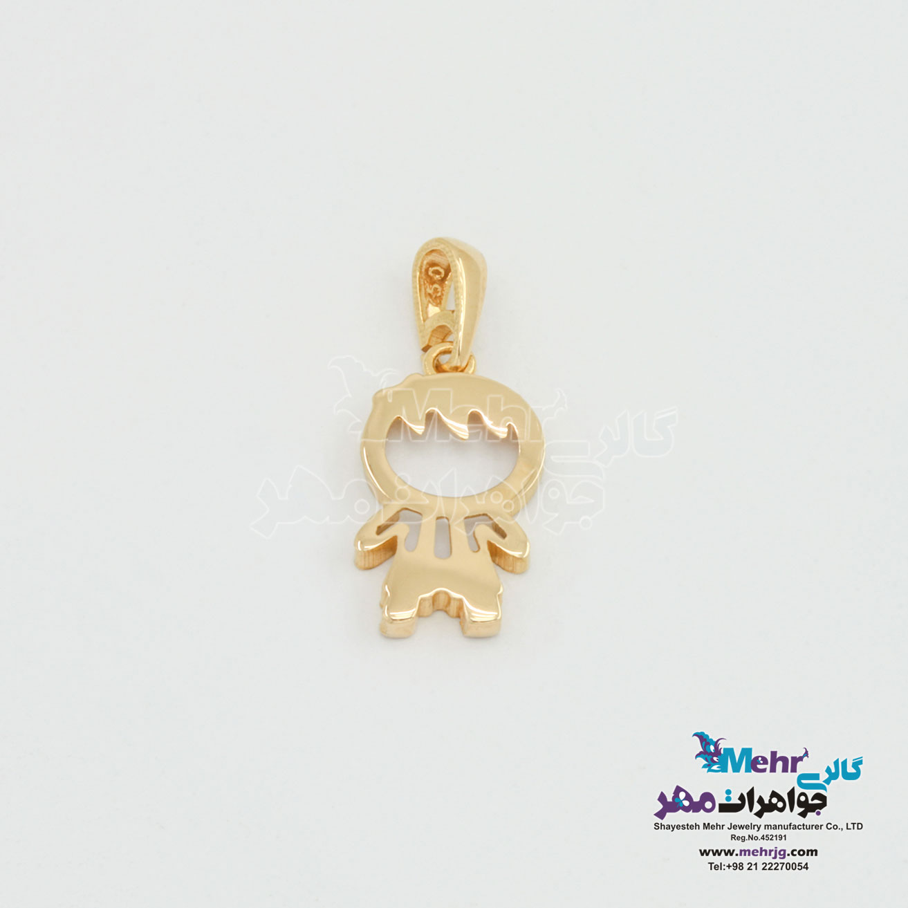 آویز طلا - طرح پسر بچه
