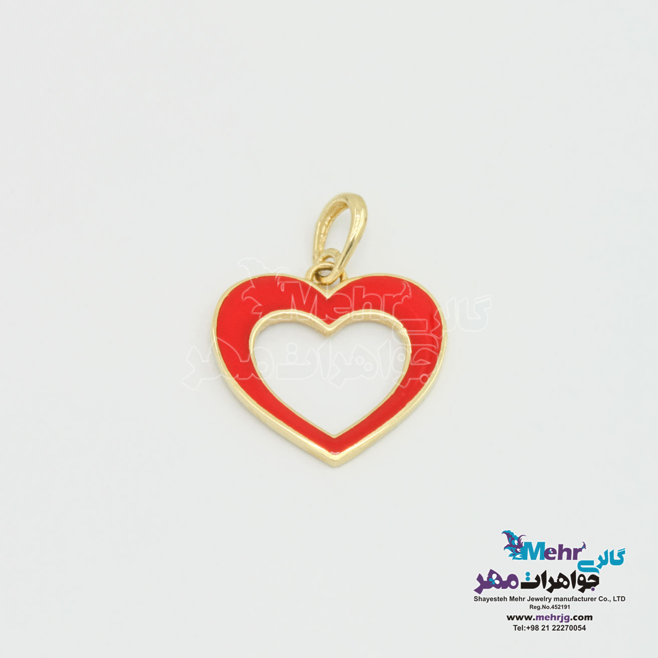 آویز طلا - طرح قلب