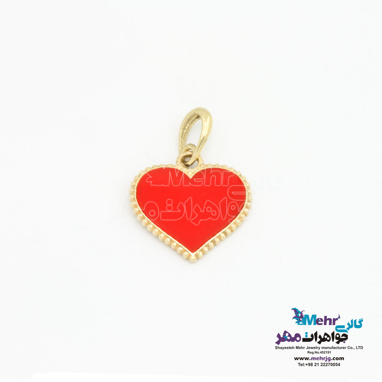 آویز طلا - طرح قلب