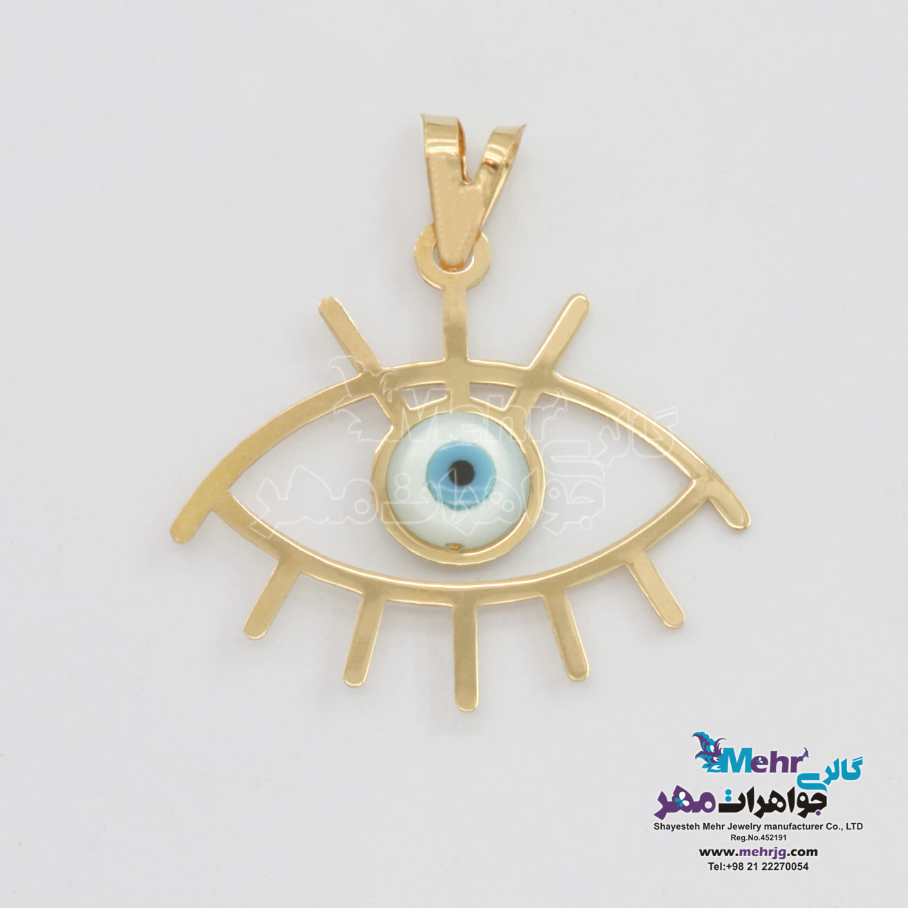 آویز طلا - طرح چشم نظر
