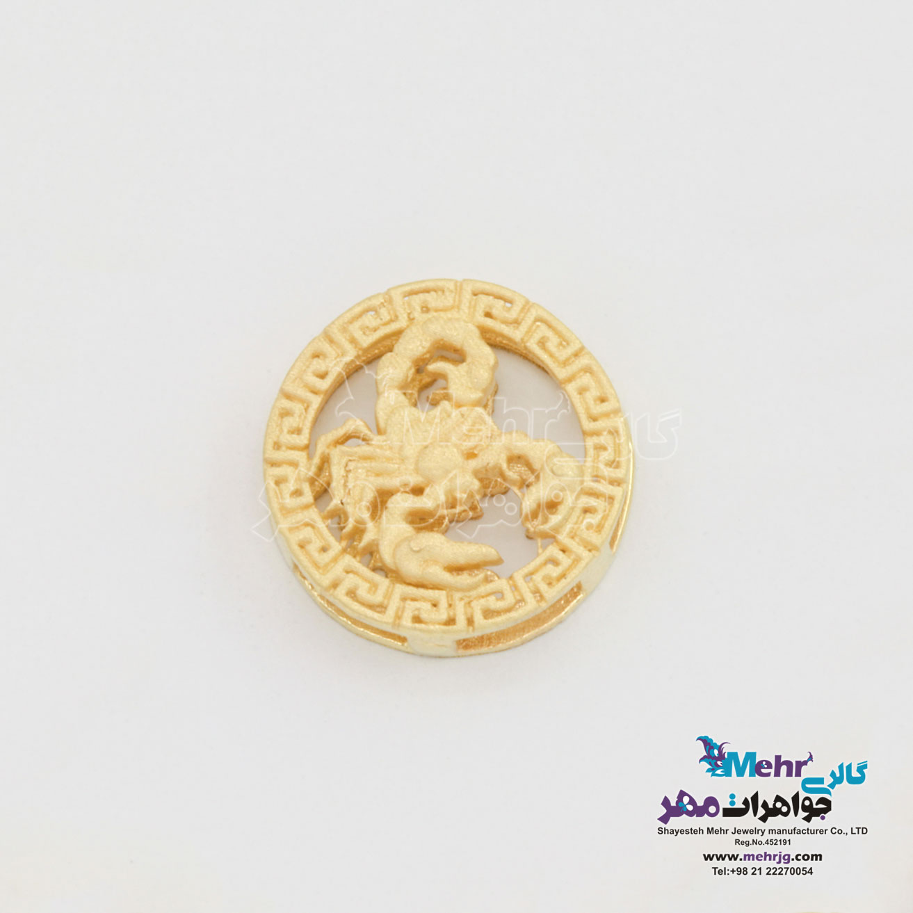 آویز طلا - طرح ماه تولد آبان