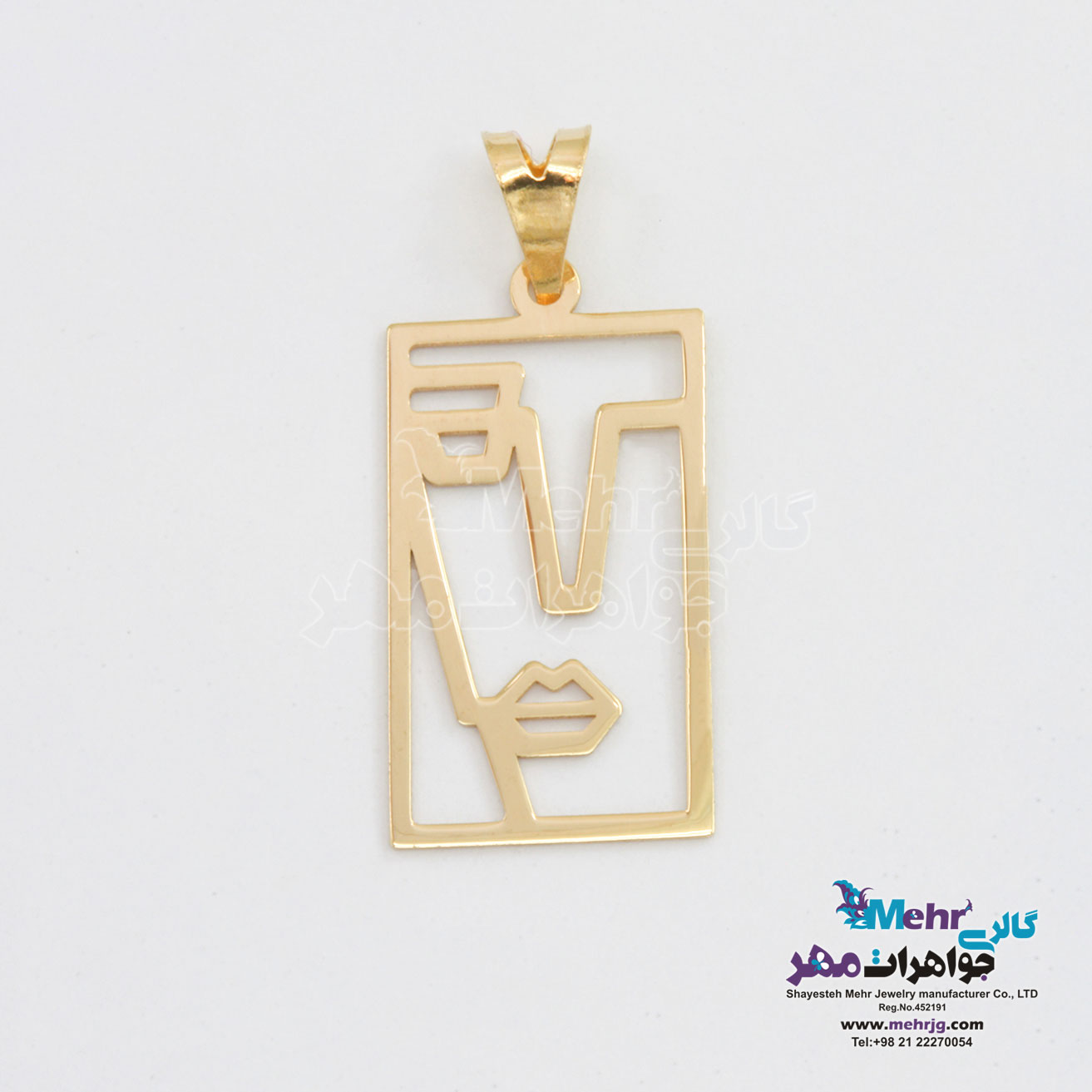 آویز طلا - طرح رخ