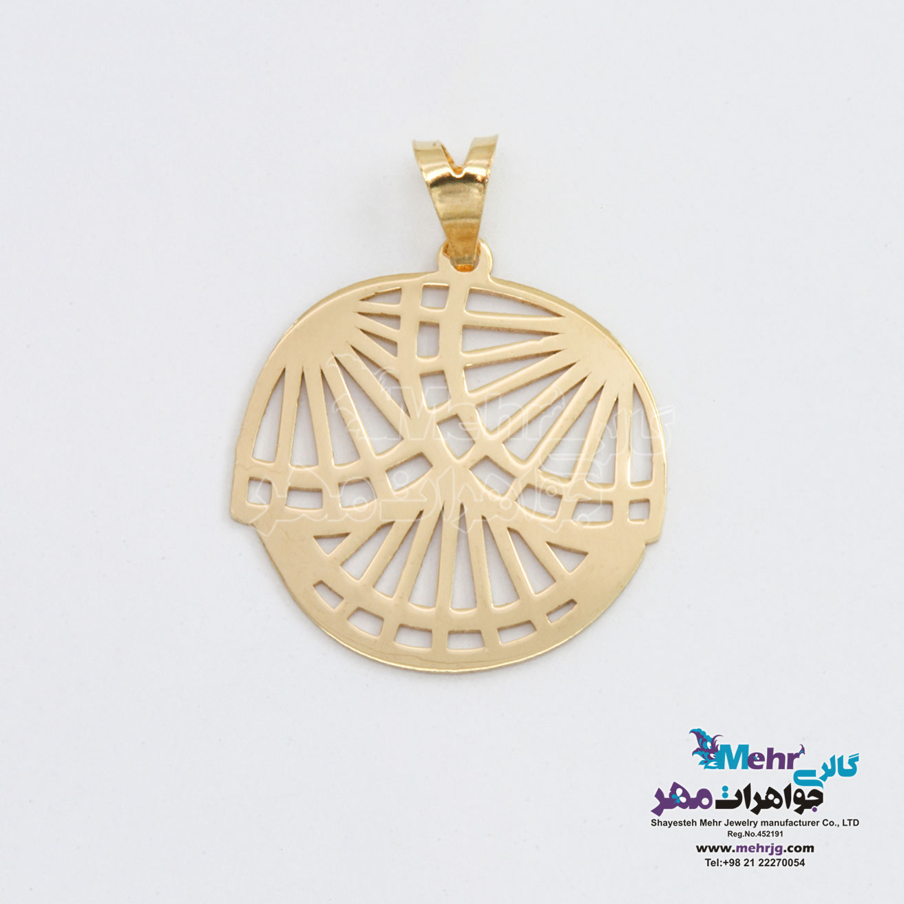 آویز طلا - طرح صدف