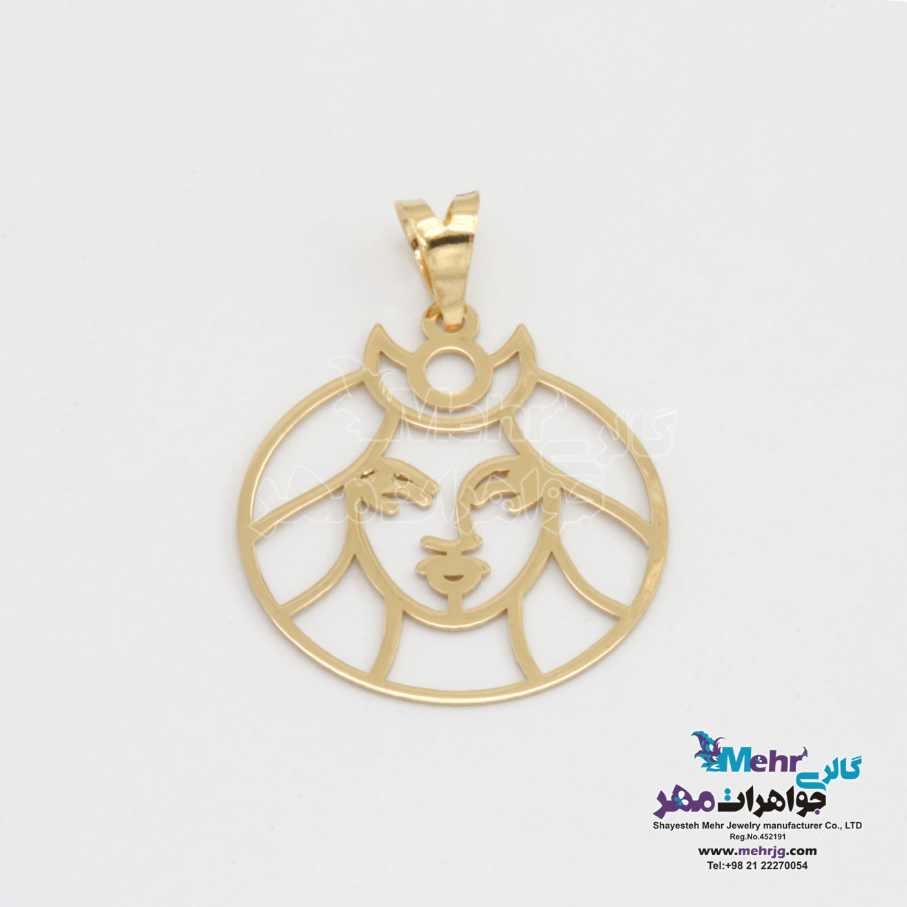 آویز طلا - طرح بانو