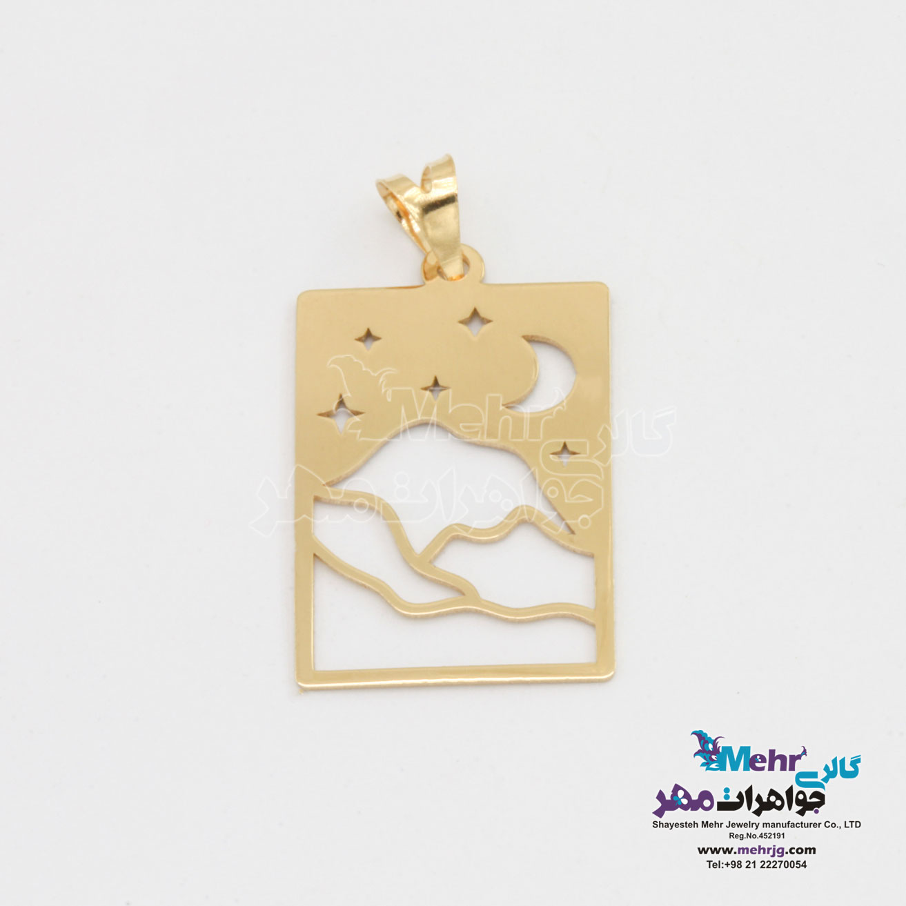 آویز طلا - طرح منظره