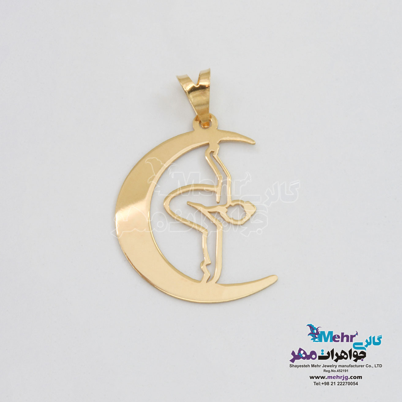 آویز طلا - طرح بالرین