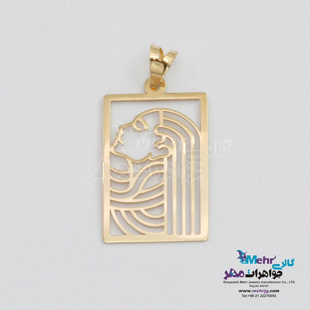 آویز طلا - طرح بانو