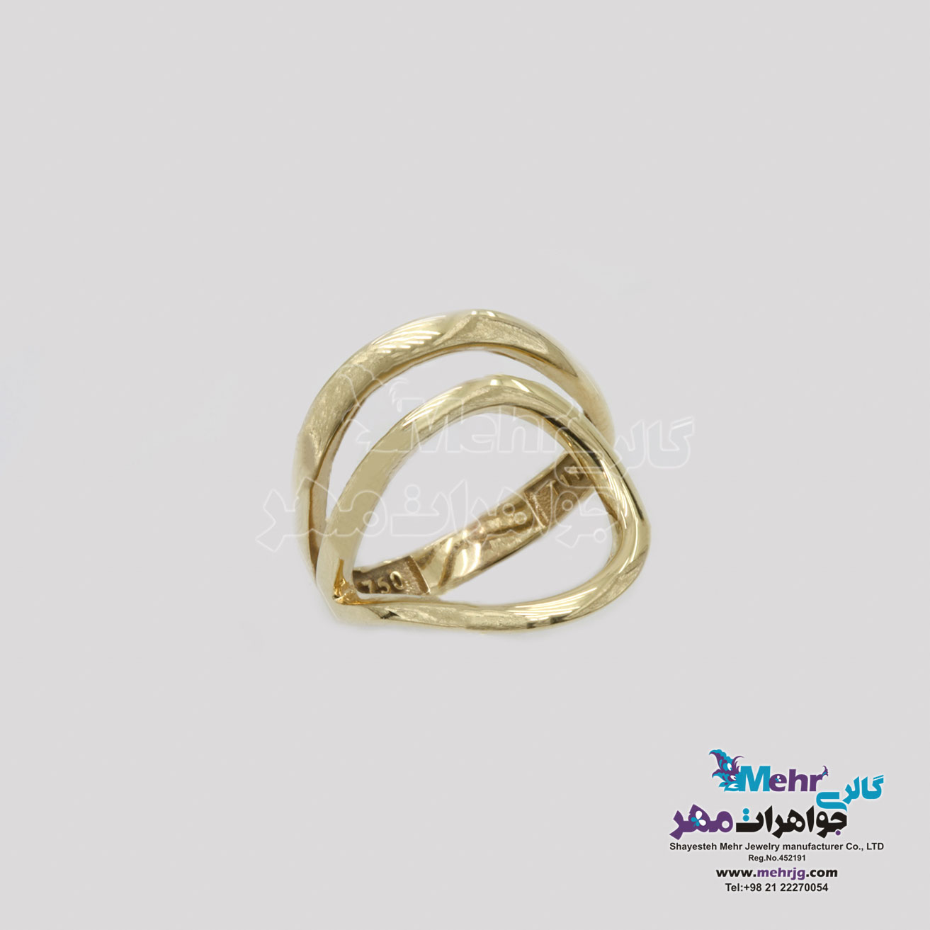 انگشتر طلا - طرح هندسی