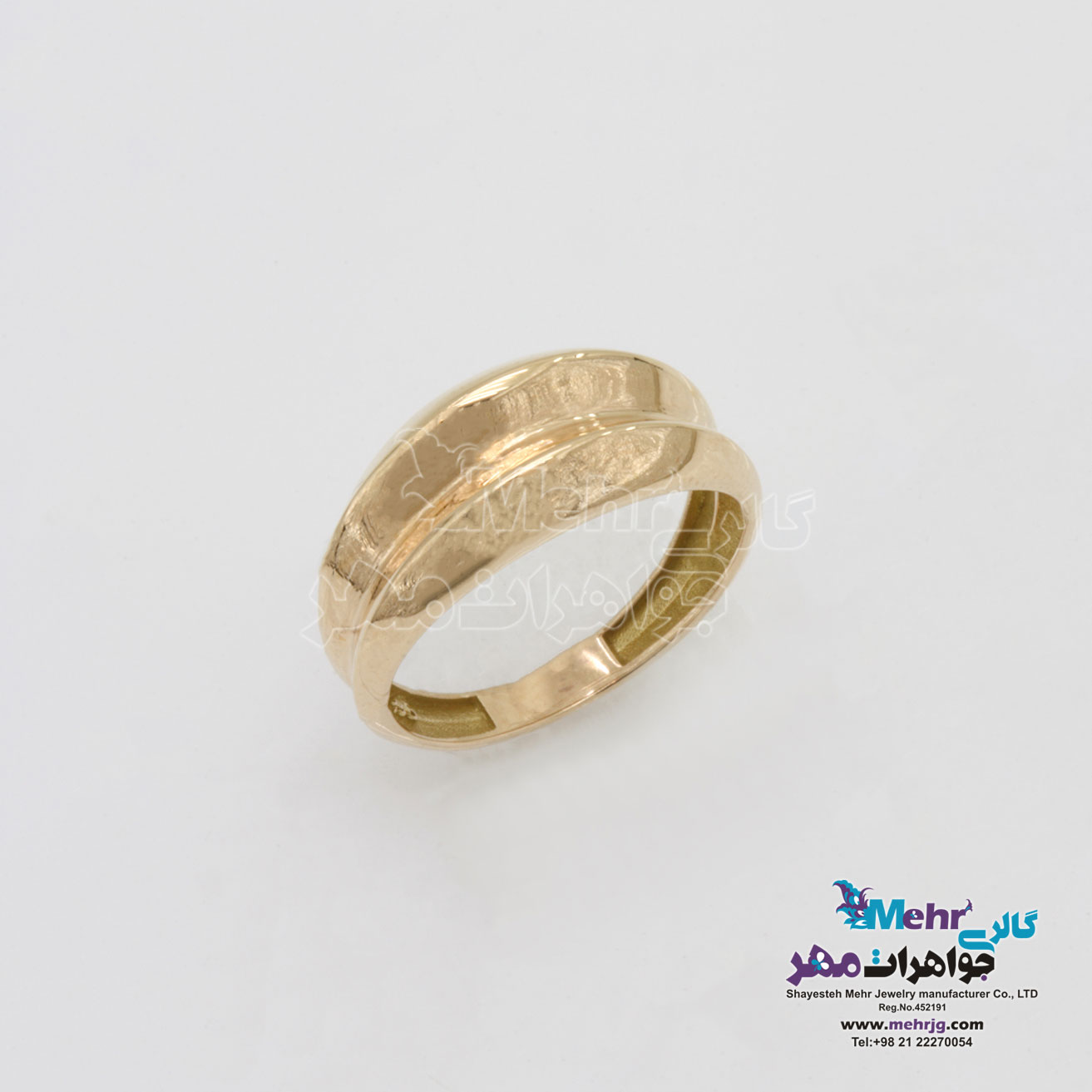 انگشتر طلا - طرح خطوط موازی