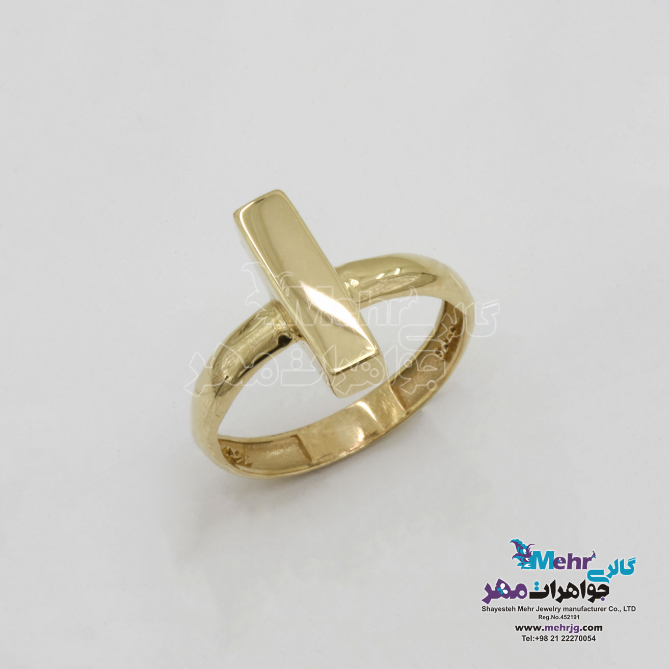 انگشتر طلا - طرح هندسی