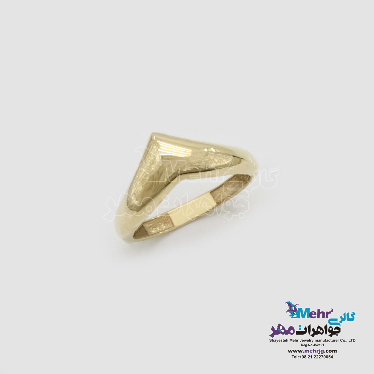 انگشتر طلا - طرح هندسی