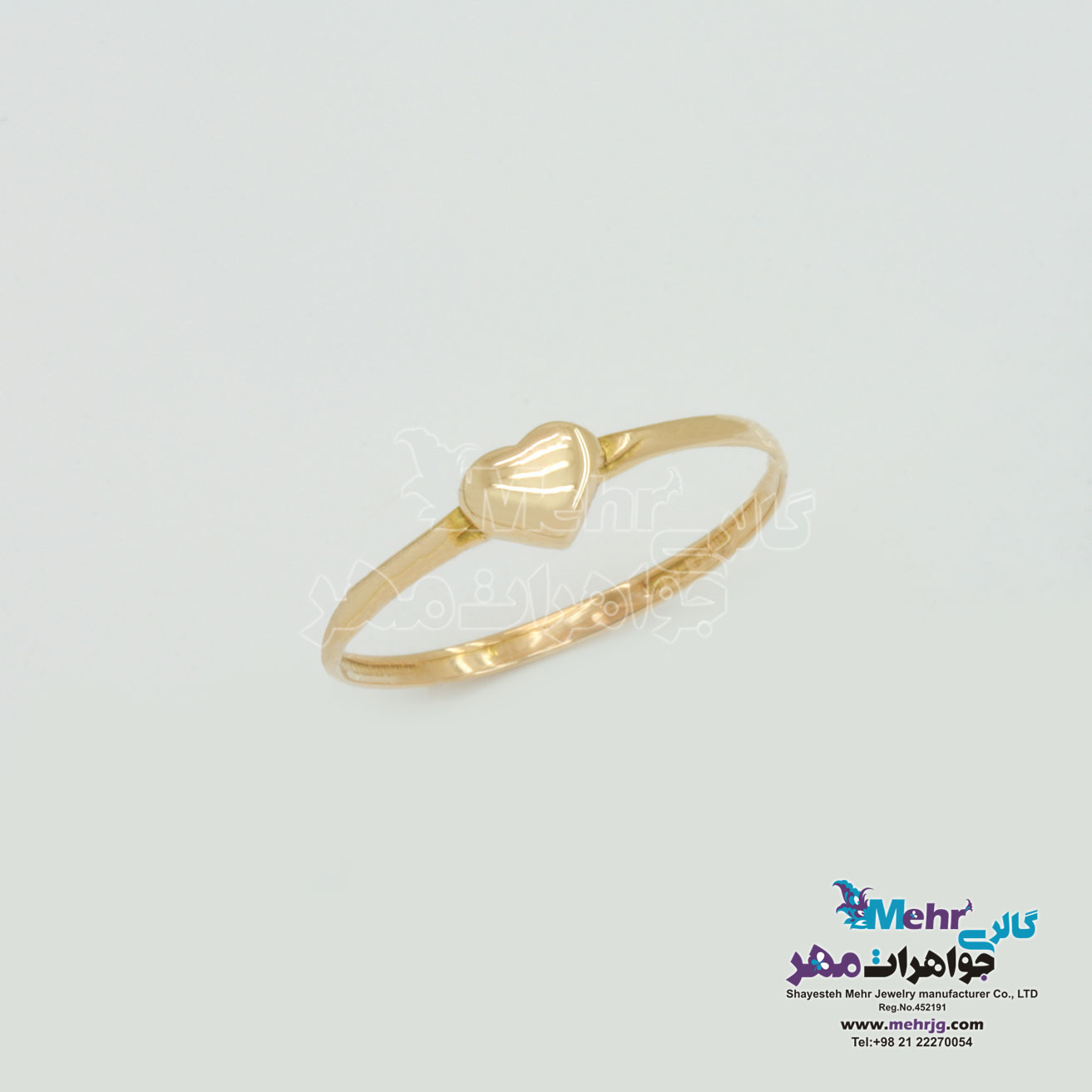 انگشتر طلا - طرح قلب