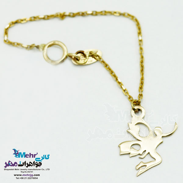 آویز ساعت طلا طرح فرشته