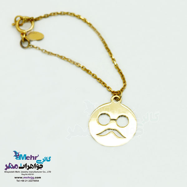 آویز ساعت طلا - طرح سبیل