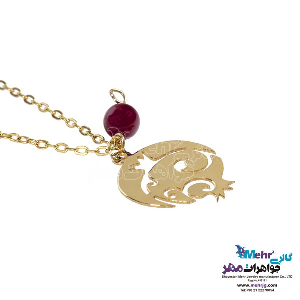 آویز ساعت طلا طرح انار