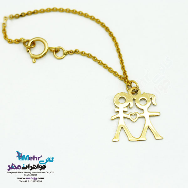 آویز ساعت طلا طرح عاشقانه - قلب