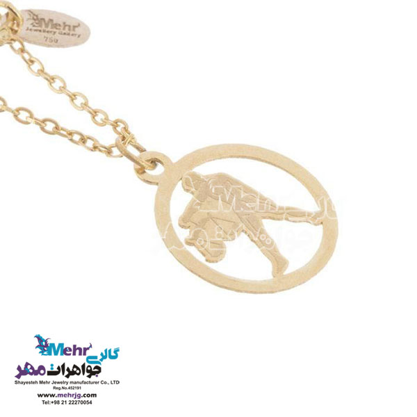 آویز ساعت طلا - ماه تولد مهر