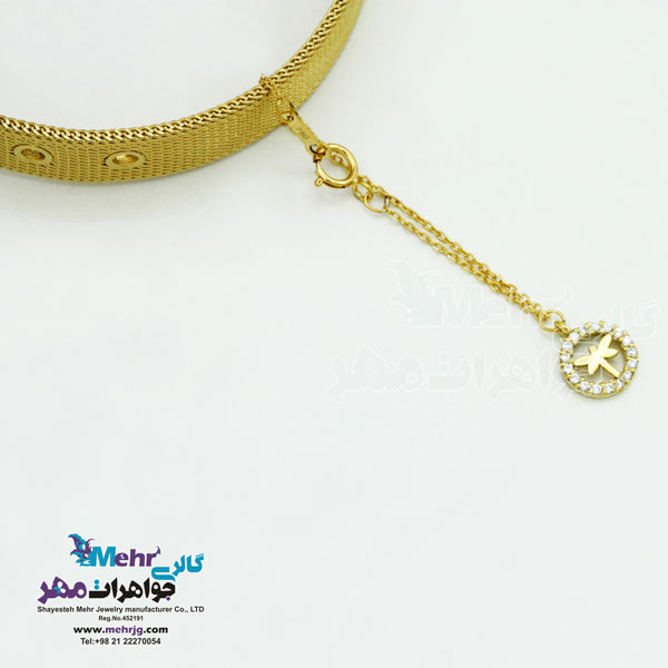 آویز ساعت طلا - طرح سنجاقک