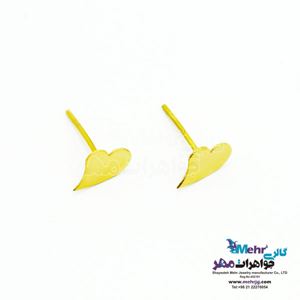 گوشواره طلا - طرح قلب