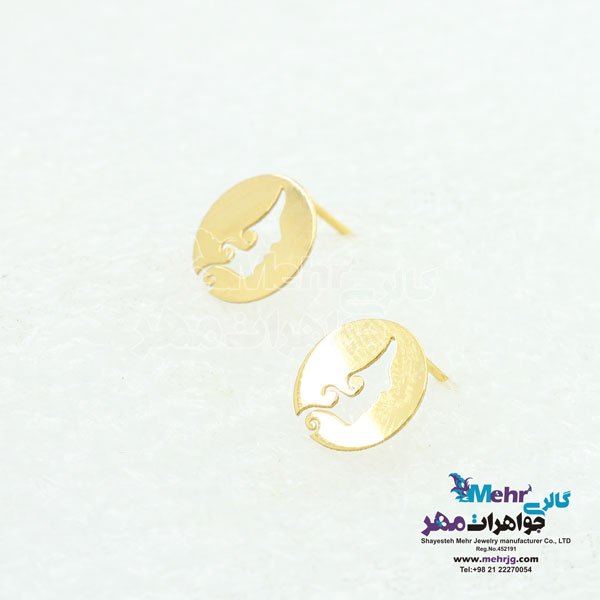 گوشواره طلا - طرح رخ