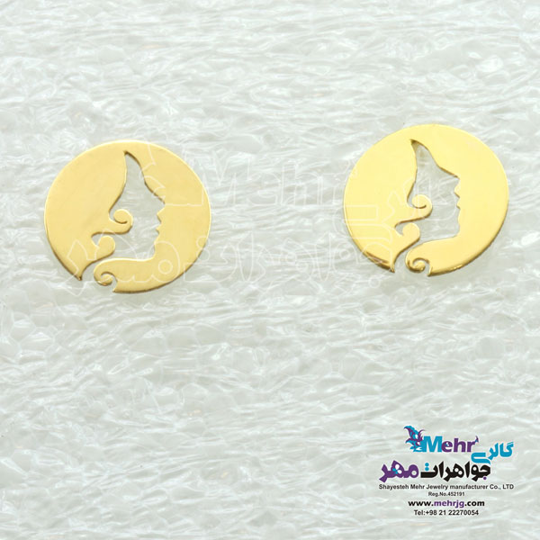 گوشواره طلا - طرح رخ