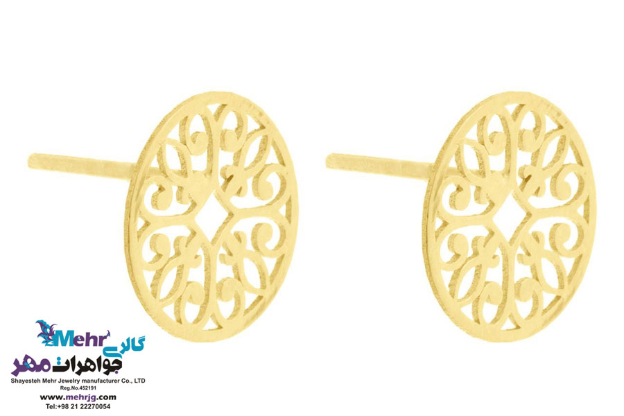گوشواره طلا - طرح اسلیمی