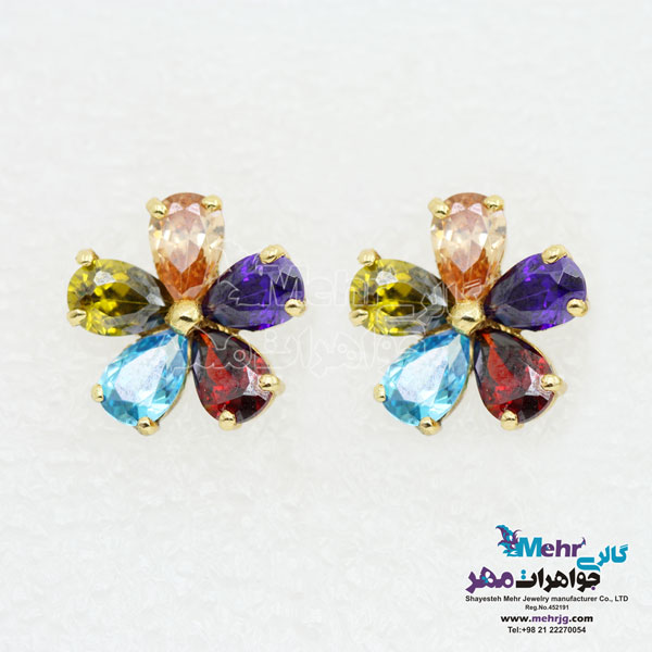گوشواره طلا - طرح بولگاری