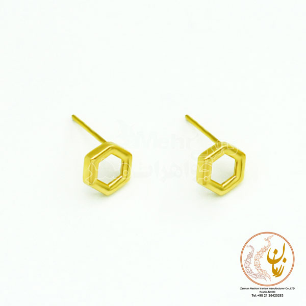 گوشواره طلا - طرح هندسی