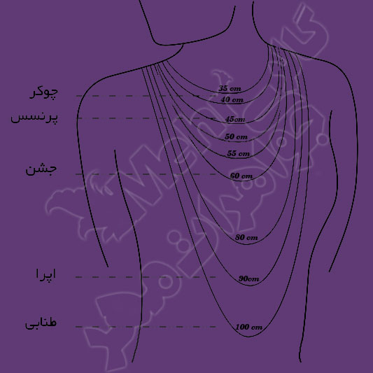 زنجیر طلا - طرح فلامینگو طول 40 سانتی متر ضخامت 25