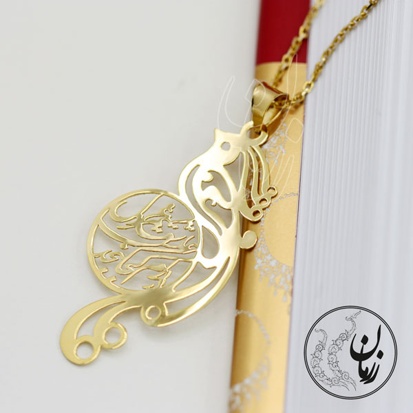 آویز طلا - طرح سیمرغ