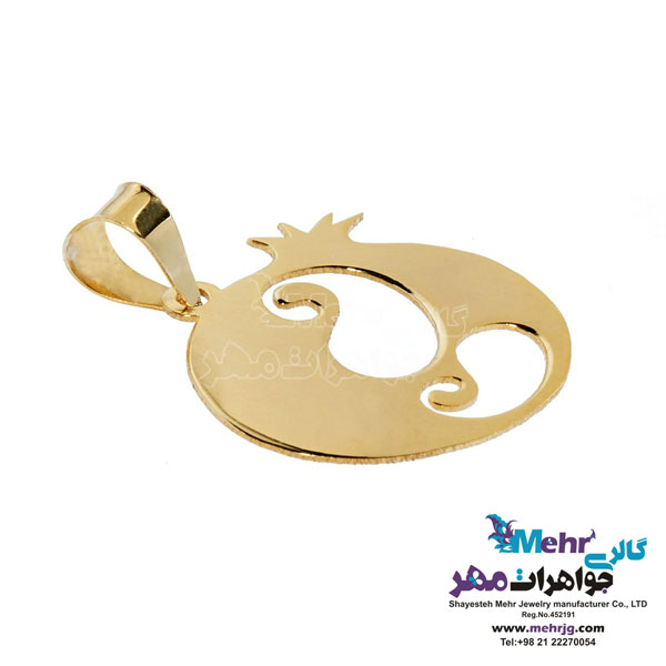آویز طلا - طرح انار