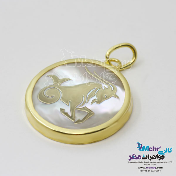 آویز طلا - ماه تولد دی