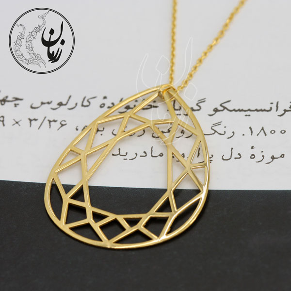 گردنبند طلا - طرح قطره