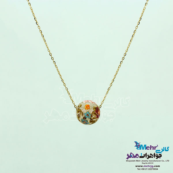 گردنبند طلا - سنگ ساکورا
