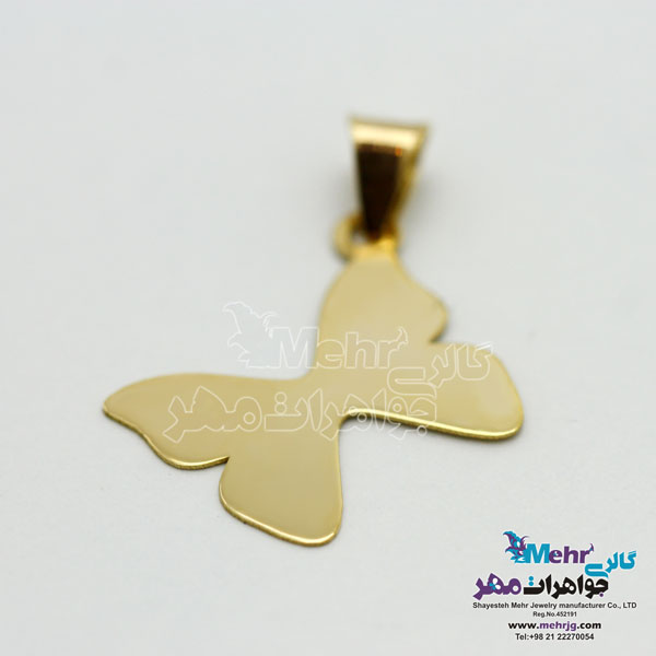 آویز طلا - طرح پروانه
