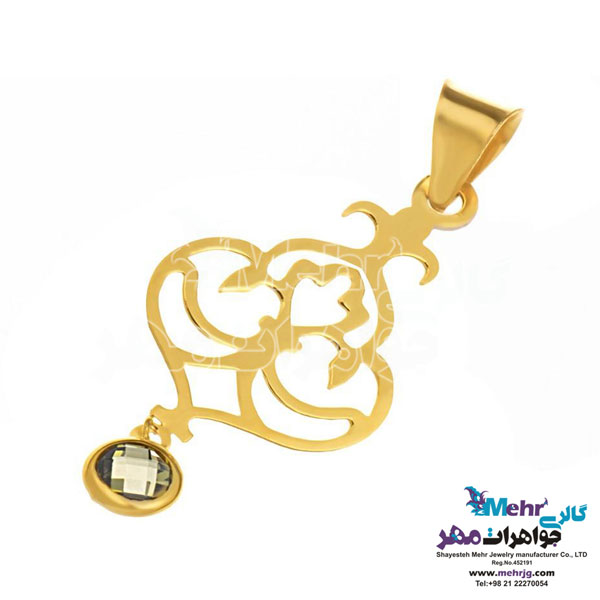 آویز طلا - طرح اسلیمی
