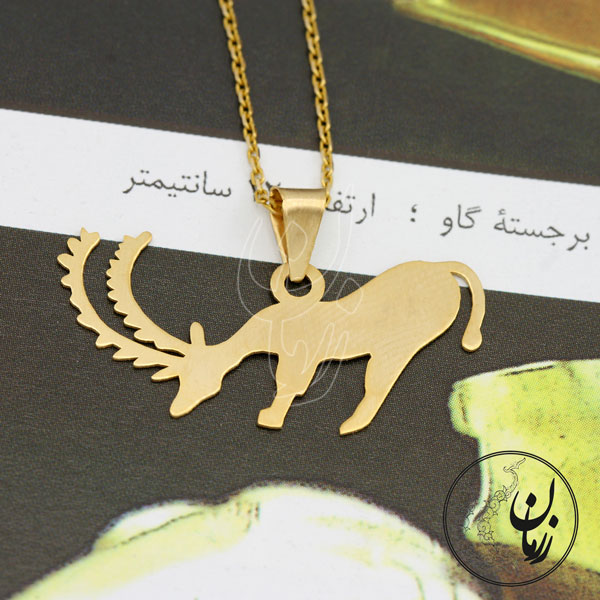 آویز طلا - طرح نقوش سفال ایران باستان