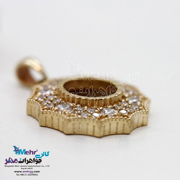 آویز طلا - طرح هندسی