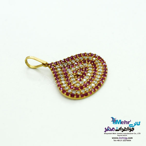 آویز طلا - طرح قطره