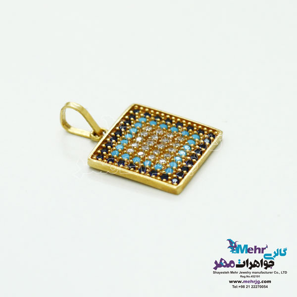 آویز طلا - طرح چشم نظر