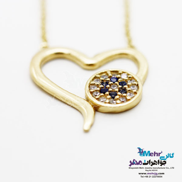 گردنبند طلا - طرح قلب