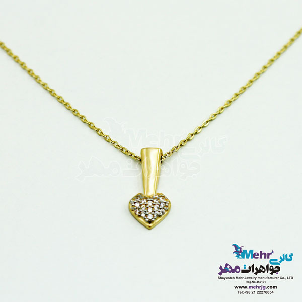 گردنبند طلا - طرح قلب
