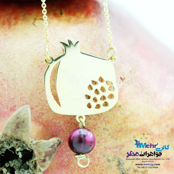 گردنبند طلا - طرح انار