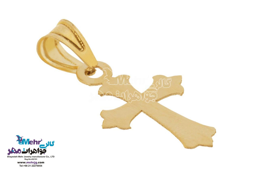 آویز طلا - طرح صلیب