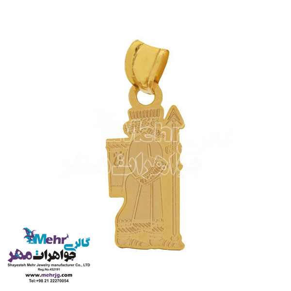 آویز طلا - طرح سرباز هخامنشی