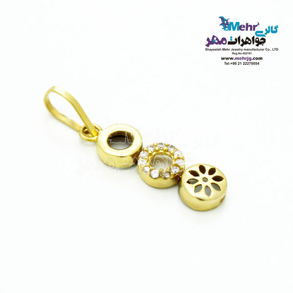 آویز طلا - طرح هندسی