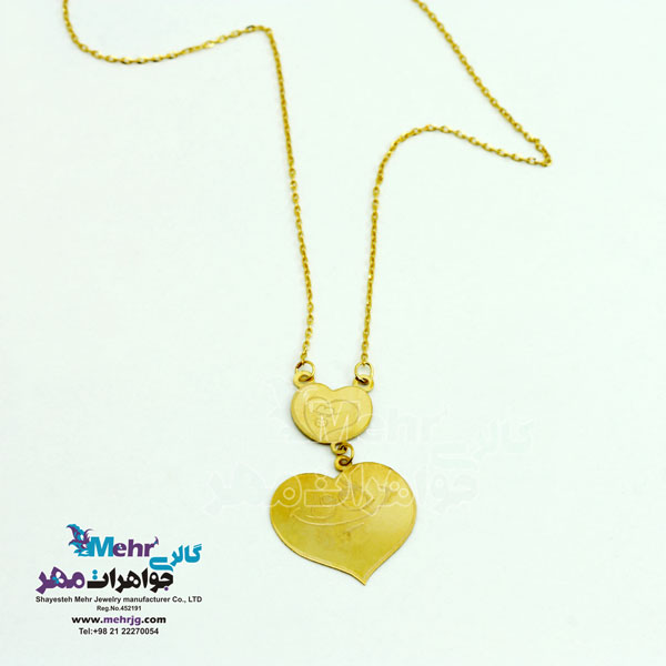گردنبند طلا - طرح قلب